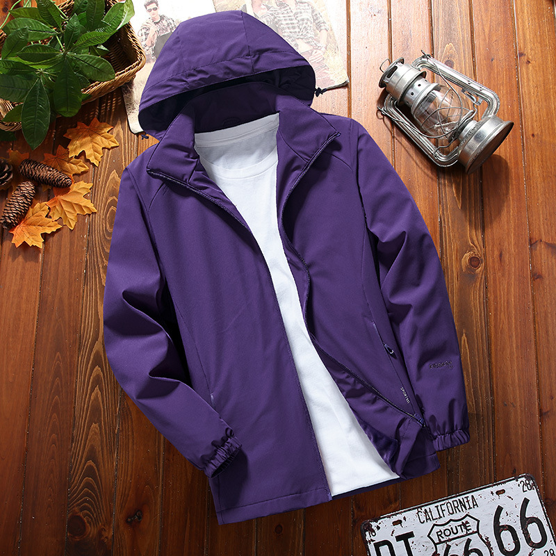 锦纶春秋户外软壳衣男加绒弹力冲锋衣女大码抓绒外套防风防水纯色|ms