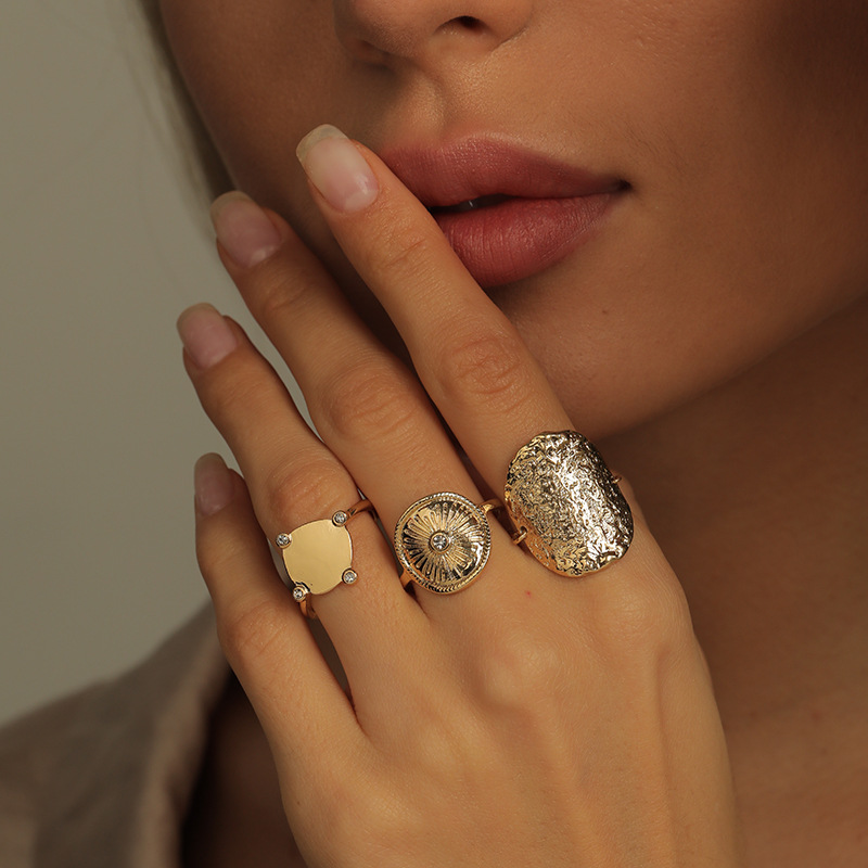 Fashion Alloy Rings 3-piece Set display picture 1