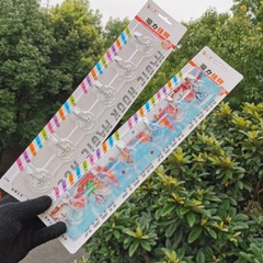 Brand transparent color six-row long continuous hook strong adhesive sticky hook magic sticker promotion and discount