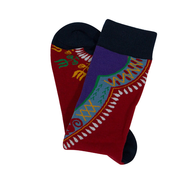 2022新款非洲时尚中筒袜子跨境外贸速卖通亚马逊