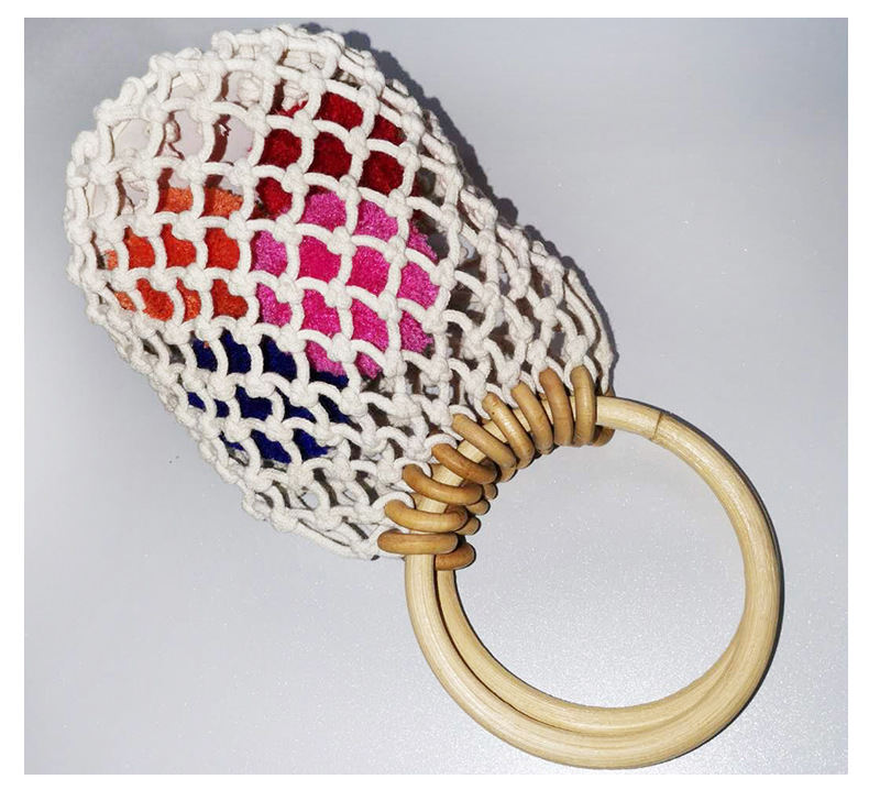 藤把棉线绳纪扣小镂空包_08