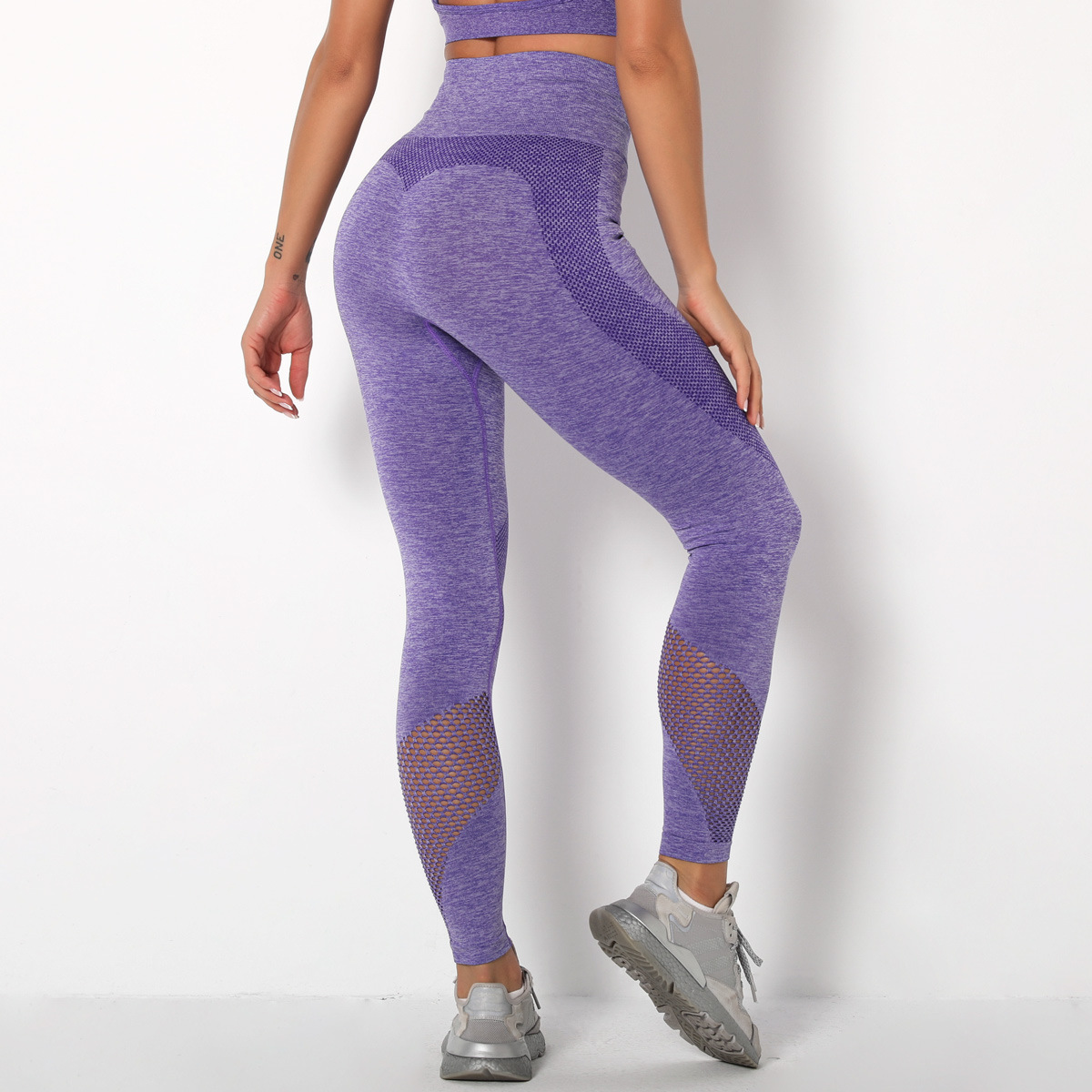 high-waist hip-lifting elastic tight yoga pants  NSLX9055