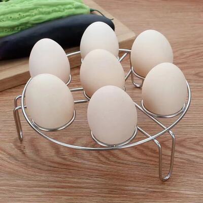 Multipurpose Steaming Egg Shelf Stainless steel Steaming grid steamer household Dish rack Tall fold Egg rack