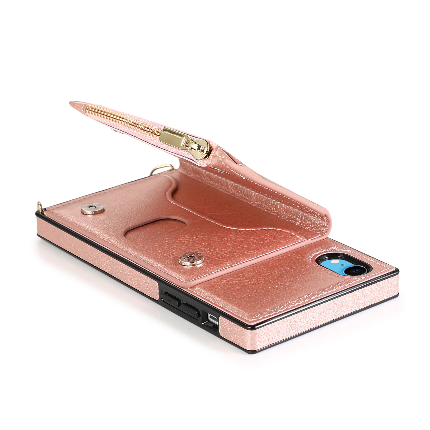Crossbody Phone Case For Iphone 13 Wallet Protective Leather Cover_voghion.com
