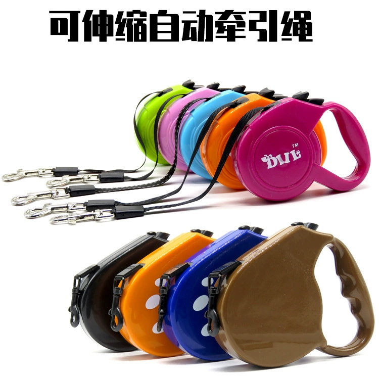 Автоматический Телескопический поводок для собак с золотым мехом Тедди для кошек веревка среднего размера маленькая цепь для собак зоотовары