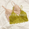 Lace tank top, underwear, wireless bra, french style