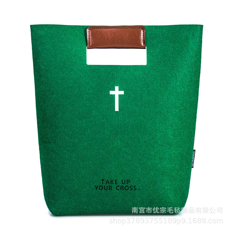 Bolsa de fieltro portátil nueva moda simple bolsa de compras casual práctica bolsa de regalo resistente al desgaste personalizable