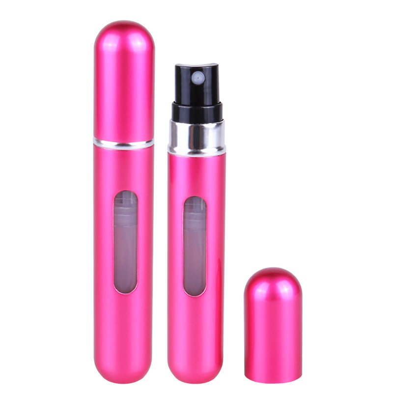 8ml de perfume sub-botella de llenado inferior redonda botella de spray de lápiz labial portátil de viaje Ciclo de alta gama
