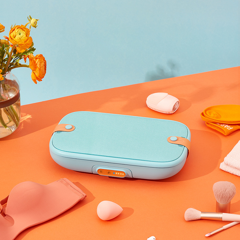 小禾幹衣盒折疊小型內衣消毒烘幹機紫外線殺菌收納旅行家用幹衣機