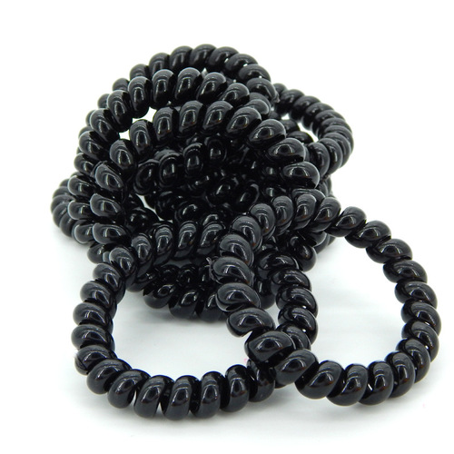 Large Korean telephone cord hair tie black telephone cord hair tie headband 2 yuan store jewelry headwear manufacturer wholesale