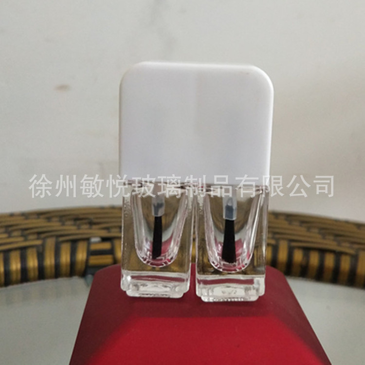 厂家批发双胞胎5毫升方瓶指甲油瓶腮红瓶连体指甲油玻璃瓶