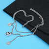 Necklace, brand universal pendant, silver 925 sample, Korean style, simple and elegant design