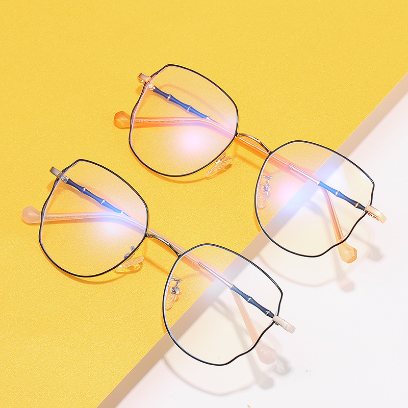 韩版时尚文艺方框平光镜防蓝光眼镜女花慕工厂直销眼镜框1952|ru