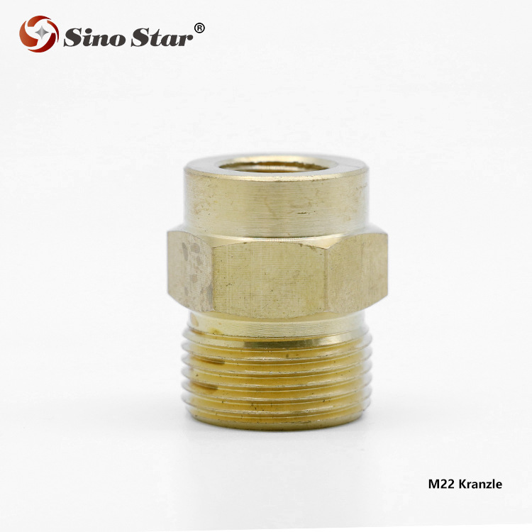 批发出口高压泡沫壶接头转换器铜接头清洗机通用接头适配器