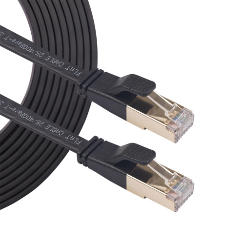 New product cross-border supply flat CAT8 eight-category double-shielded 40Gbps computer routing switch 10G network cable