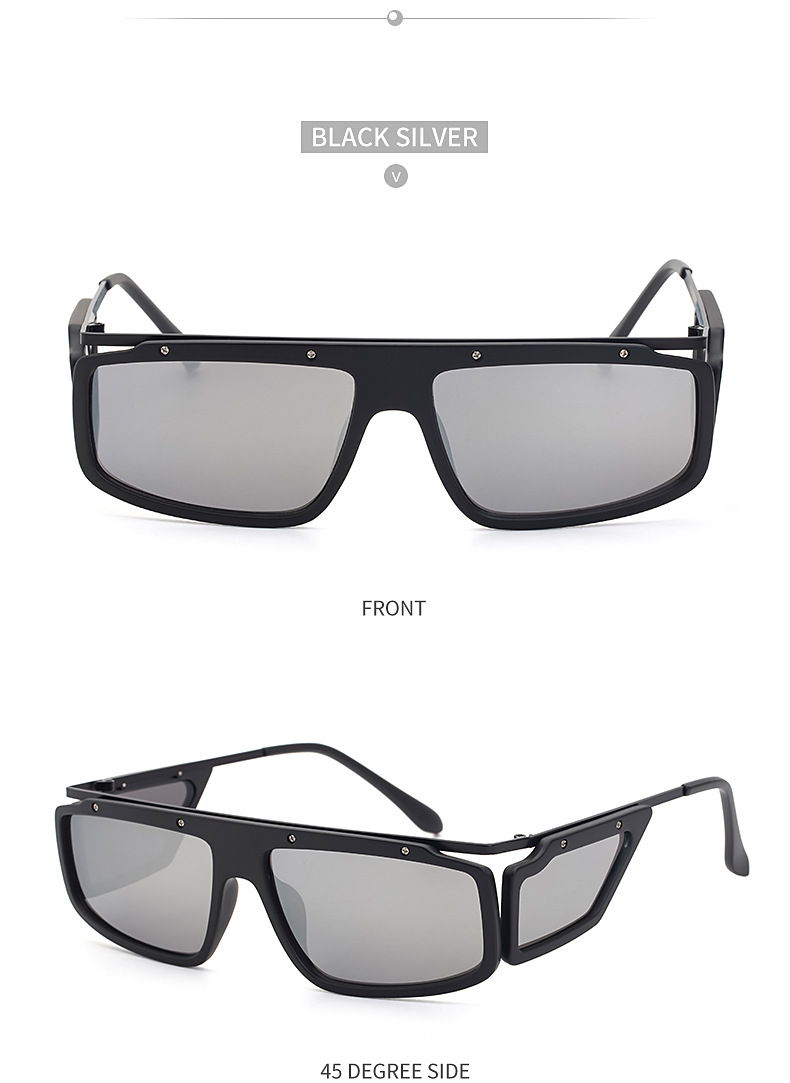 Fashion Four-sided Square Frame Anti-blue Uv Protection Sunglasses Wholesale display picture 5