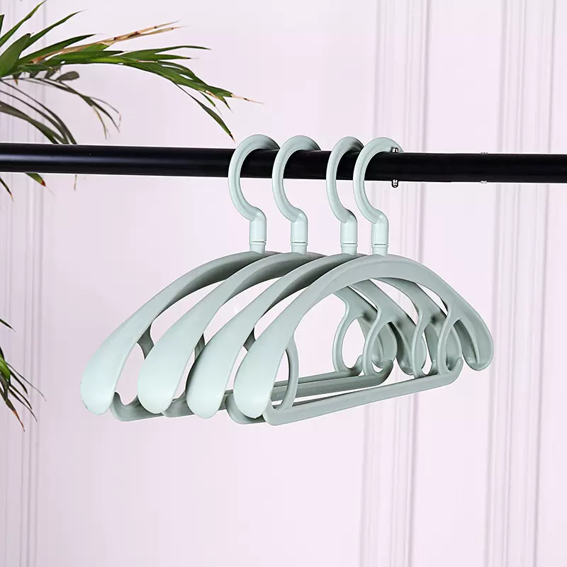 肩无痕防滑晾衣架干湿两用晾晒架家用衣撑塑料大衣架批发加厚耐用