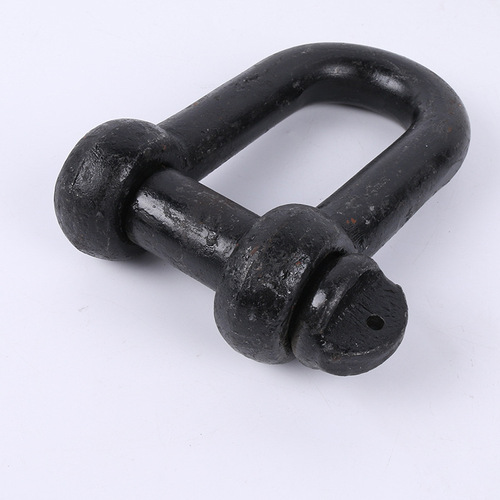 Heavy-duty tonnage large opening shackles, transport ship heavy-duty shackles, D-type shackles black lifting U-shaped connection links
