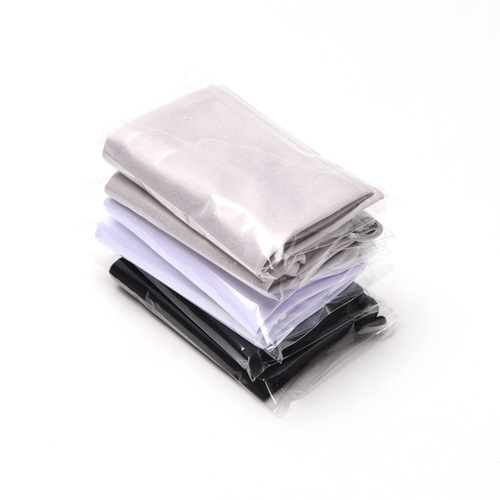 Zhenyi glasses cloth glasses bag cover high density black, white and gray 3 colors convenient double drawstring pocket can be customized with LOGO