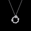 Three dimensional necklace, European style, silver 925 sample