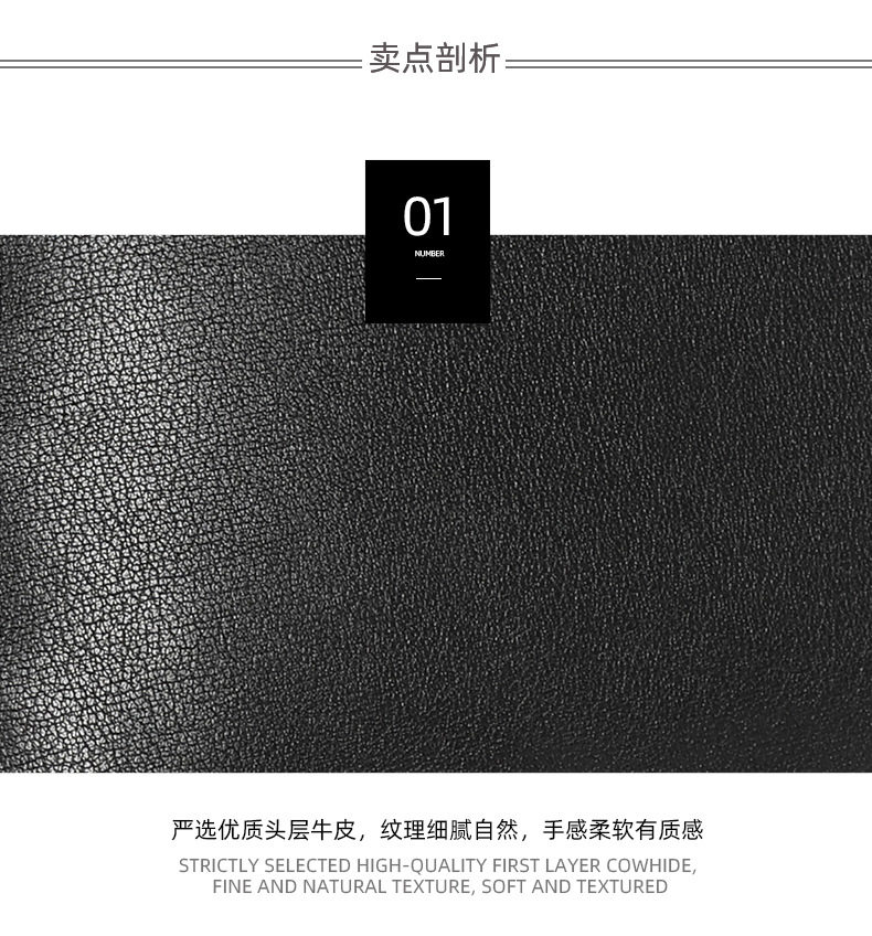 Túi xách tay nam da bò thật ngang 38×9×29 cm đựng laptop 14 inch — Màu đen chi tiết 6