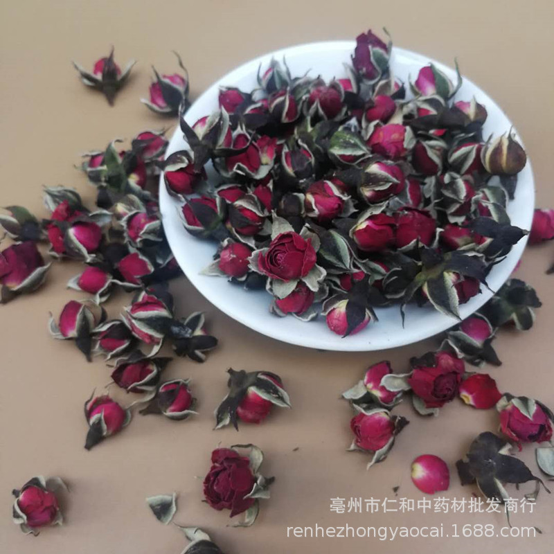 Golden Edge Rose Buds Jin Bian Mei Gui Dried Whole Flowers 500g for Tea and Culinary Use overview