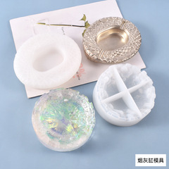 Yumengiri DIY Crystal Droplet Resin Ashtray Mold Bird's Nest Ashtray Mountain Castle Ashtray Silicone Mold