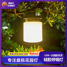 户外太阳能灯庭院灯小夜灯露营灯手提灯家用室内照明USB双充花园