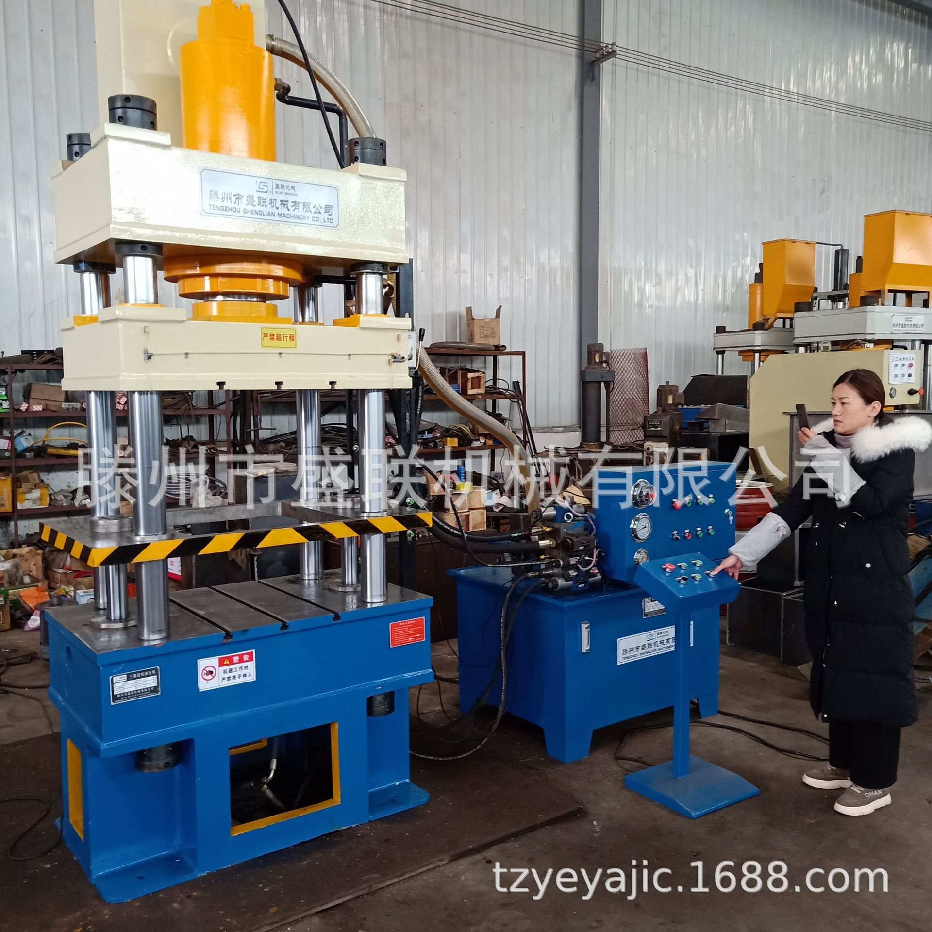 现货200吨四柱液压机 YM100T四柱三梁液压机 金属粉末成型液压机