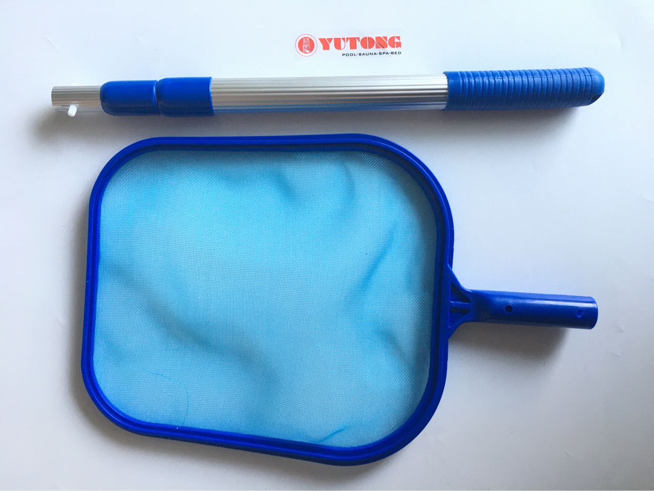 语桐泳池清洁网带杆景观鱼池水景清洁工具套装泳池浅网带伸缩杆|ms