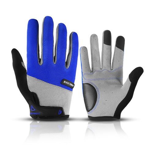 Manufacturer outdoor summer men's and women's sports non-slip fitness bicycle full-finger riding shock-absorbing touch screen gloves wholesale