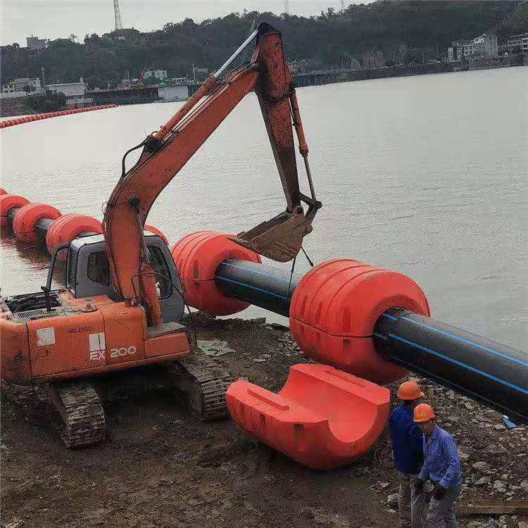 供应填充聚氨酯疏浚管道浮筒 施工简单安装方便