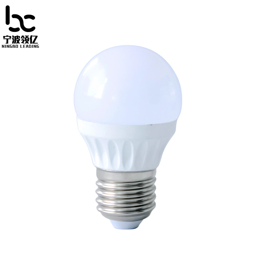 球泡灯 G45-1塑包压铸铝 花纹 仿陶瓷 LED灯杯套 E14 E27灯头