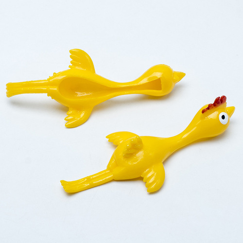 厂家直销弹射火鸡热卖火鸡弹弓TPR软胶弹弓玩具 发泄整蛊小鸡玩具