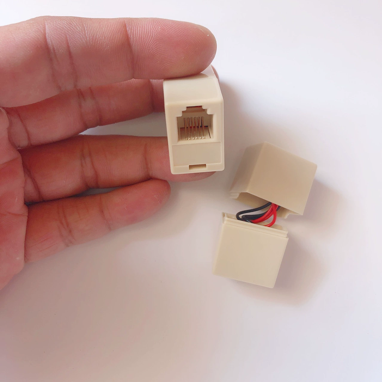 6p6c прямой телефон RJ12 прямой удлинитель линии сигнализации Визуальный разъем телефонной линии рации