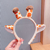 Cute headband, cartoon non-slip hairpins, three dimensional hairgrip with bow for face washing, hair accessory