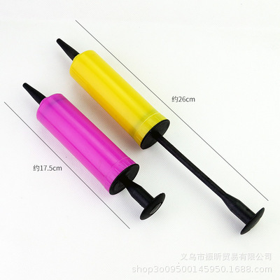 j手推充气筒手动塑料打气筒便携式气球打气筒玩具0.0435