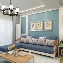 厂家直销亚麻墙布现代简约无缝墙布素色纯卧室客厅电视背景墙E18