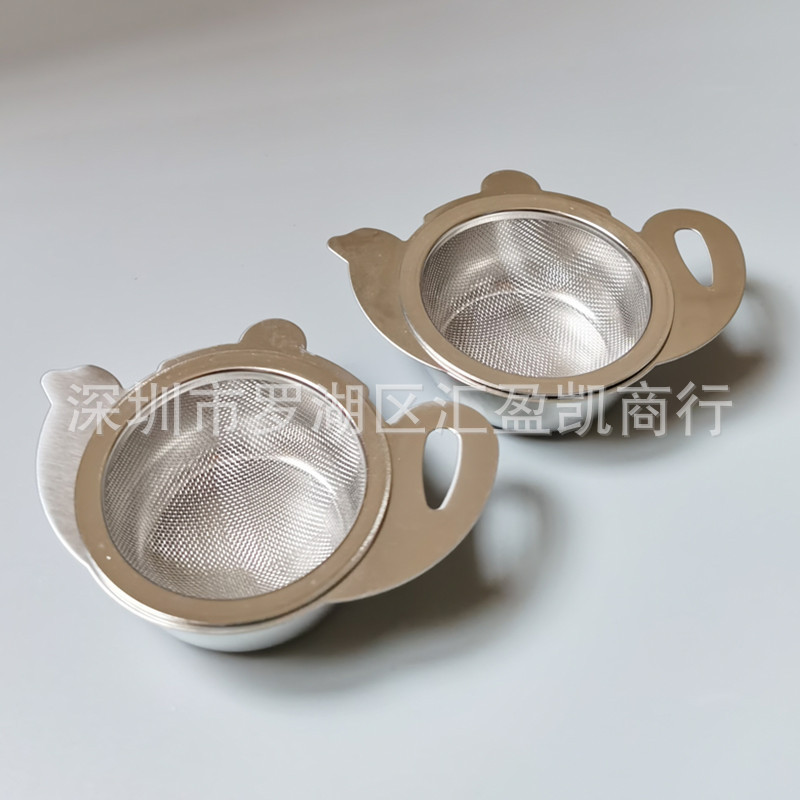 304不锈钢折叠手柄茶漏 茶滤器泡茶器简约折叠双耳茶具-阿里巴巴