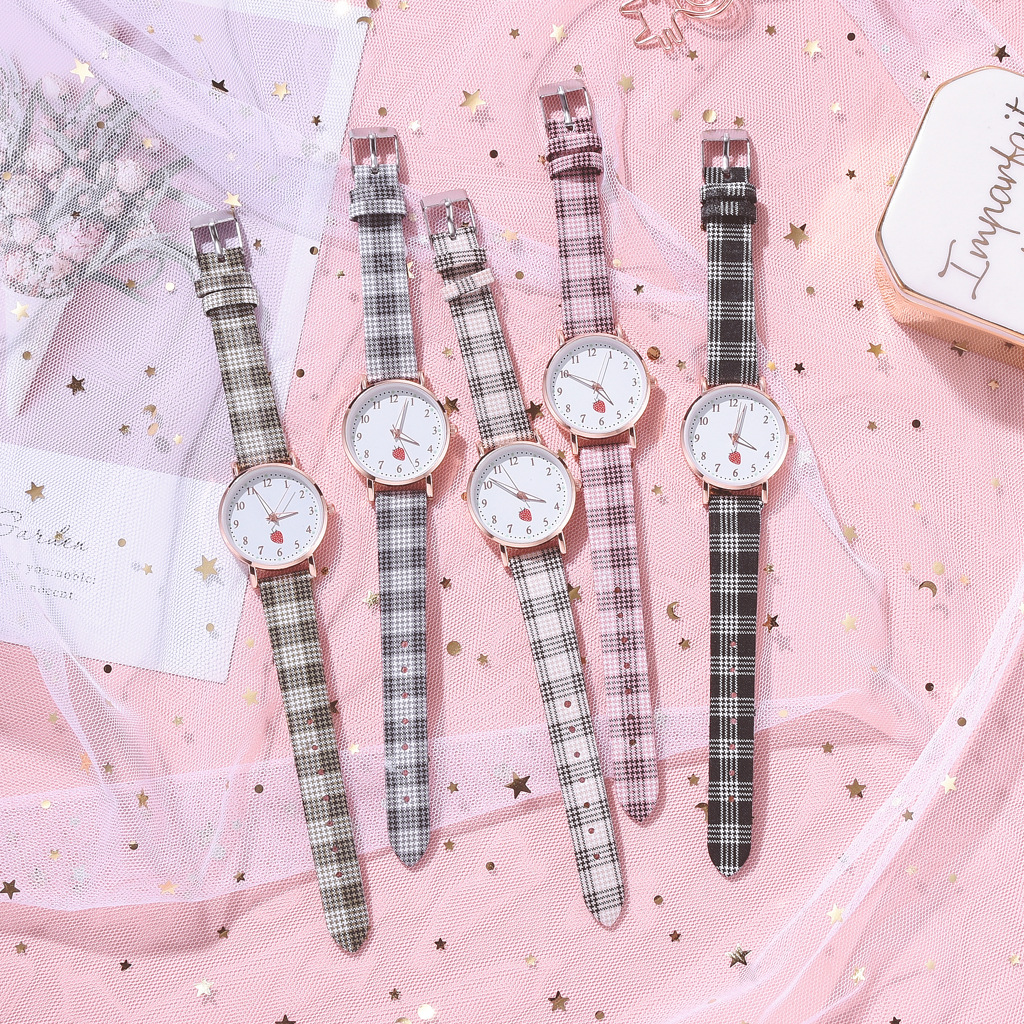 Casual Plaid Buckle Quartz Women's Watches display picture 5