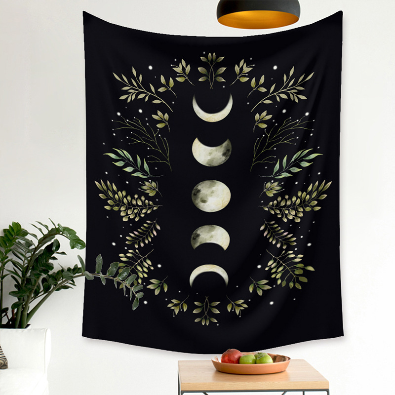 Bohemian Style Moon Phase Pattern Room Decoration Tapestry Wholesale Nihaojewelry display picture 3