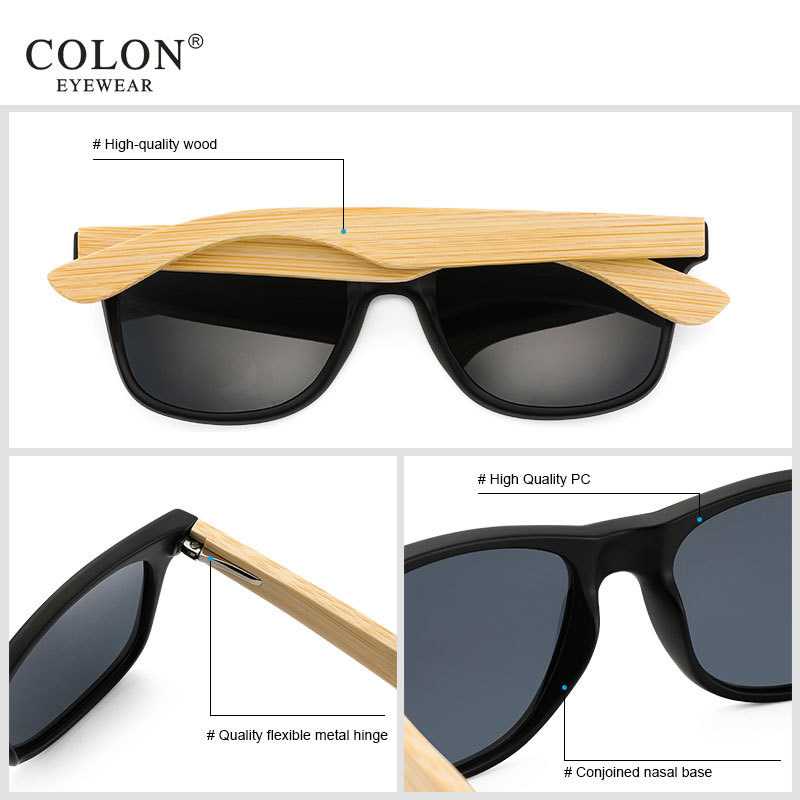 2020竹木偏光太陽鏡米釘款眼鏡太陽眼鏡復(fù)古男女墨鏡開車釣魚跨境