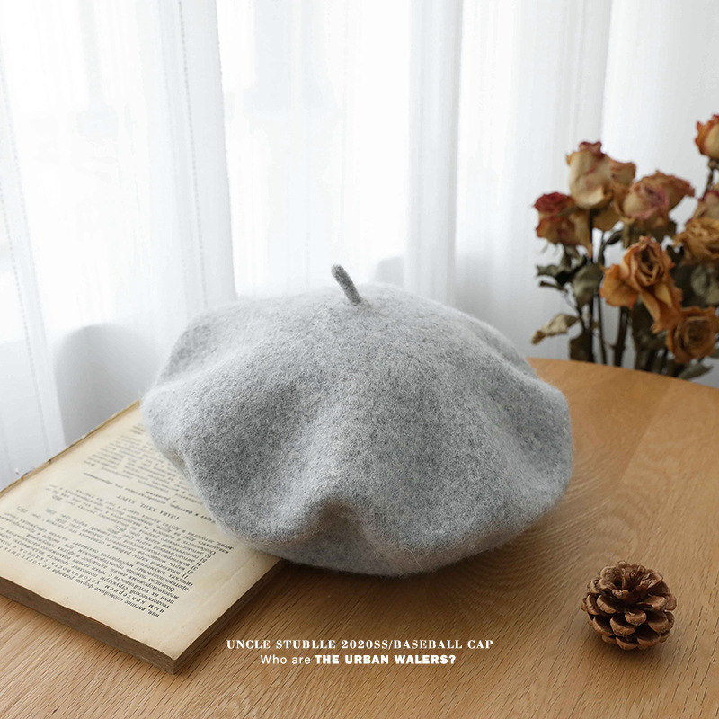 Unisex Wool beret woman retro autumn-winter everything breathable artist hat summer thin hipster woman_voghion.com
