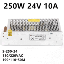 220V�D24Vֱ������LED�Դ24V250W�Դ S-250-24 24V10A�_�P�Դ
