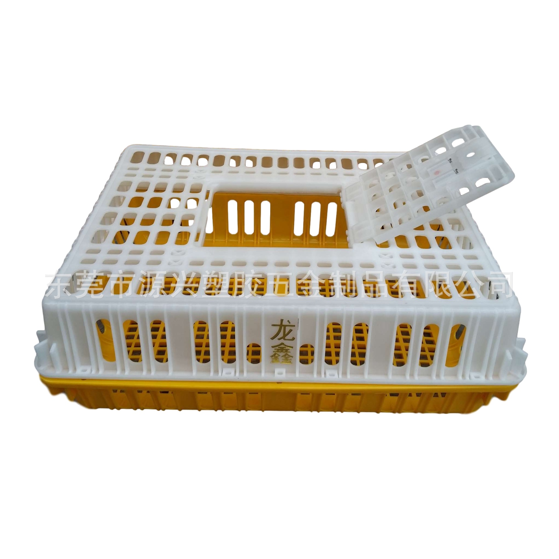 批发白色黄色塑料鸡鸭笼 鸡场装鸡用塑料运输筐 兔鸽子养殖笼设备