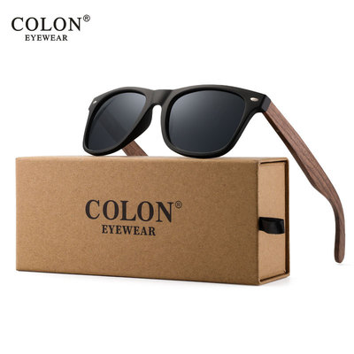 2020新款偏光太阳镜眼镜竹木米钉款墨镜遮阳眼镜复古跨境厂家2140|ru