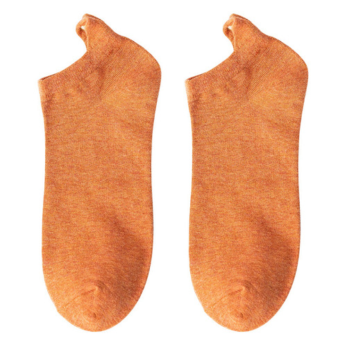 New spring and summer socks for women, Japanese candy-colored socks with embroidered love hearts on the heels, cotton women's trendy boat socks