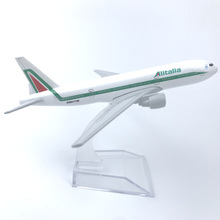 16CM合金飛機模型意大利波音777航空收藏品禮品 廠家銷售支持代發