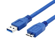 USB3.0硬盘线转Micro-B线 usb3.0移动硬盘线全铜USB3.0数据线黑色