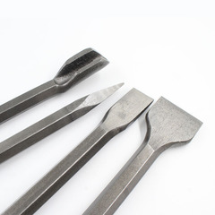 Electric Hammer Chisel Concrete Wall Round Handle Point Chisel Flat Chisel Hook Chisel Electric Hammer Impact Drill Bit Chisel Set 7PC